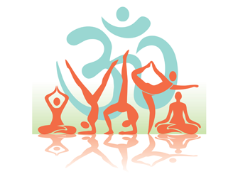 Silhouettes pour illustrer le Hatha yoga